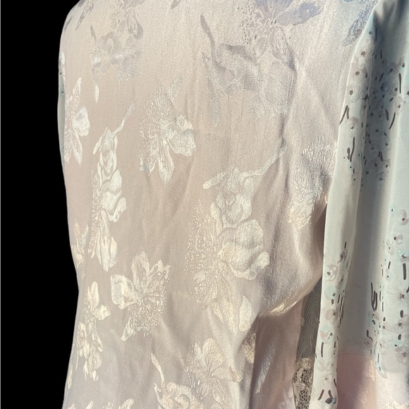 Studio V K   3 piece set. blush pink/ lace  tank top/ skirt/ jacket.  1980 sz M - Picture 6 of 11